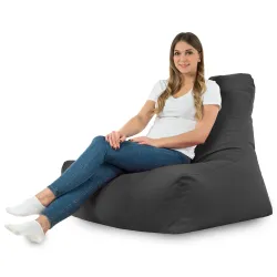 Sitzsack-Sessel mit Rückenlehne Bali - Soft-Velours – Ansicht 44