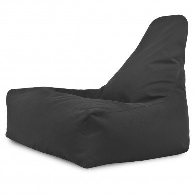 Sitzsack Sessel Bali Plüsch Grau