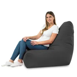 Sitzsack-Sessel mit Rückenlehne Bali - Soft-Velours – Ansicht 59