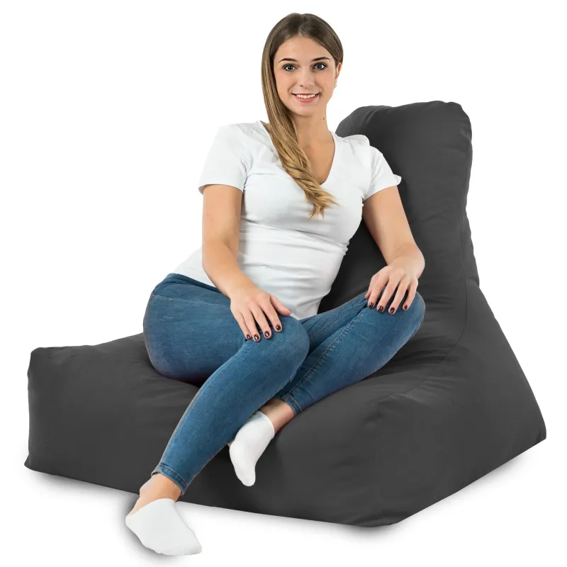 Sitzsack-Sessel mit Rückenlehne Bali - Soft-Velours – Ansicht 89