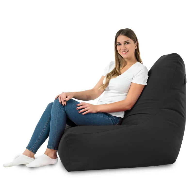 Sitzsack-Sessel mit Rückenlehne Bali - Soft-Velours – Ansicht 60