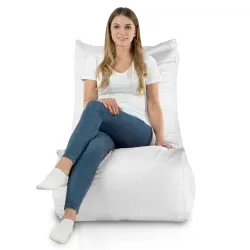 Weiß Sitzsack Sessel Outdoor XXL Nylon