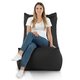 Schwarz Sitzsack Sessel Outdoor XXL Draußen