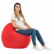 Rot Bodensitzkissen Kunstleder Relax