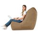 Beige Sitzsack Sessel XXL Plüsch Wohnzimmer