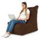 Dunkelbraun Sitzsack Sessel XXL Plüsch
