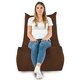 Dunkelbraun Sitzsack Sessel XXL Plüsch