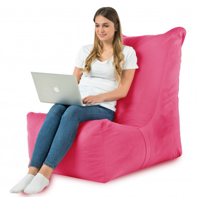 Pink Sitzsack Sessel XXL Plüsch Rosa