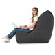 Grau Sitzsack Sessel XXL Plüsch Modern