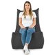 Grau Sitzsack Sessel XXL Plüsch Modern