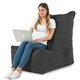 Grau Sitzsack Sessel XXL Plüsch Modern