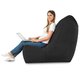 Schwarz Sitzsack Sessel XXL Plüsch Design