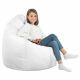 Weiß Sitzsack XL Kunstleder Wohnzimmer