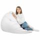 Weiß Sitzsack XL Kunstleder Wohnzimmer