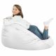 Weiß Sitzsack XL Kunstleder Wohnzimmer