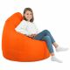 Orange Sitzsack XL Kunstleder Kinder