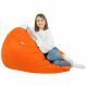 Orange Sitzsack XL Kunstleder Kinder