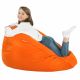 Orange Sitzsack XL Kunstleder Kinder