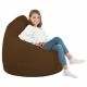 Dunkelbraun Sitzsack XL Kunstleder