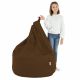 Dunkelbraun Sitzsack XL Kunstleder