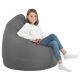 Grau Sitzsack XL Kunstleder Wohnzimmer