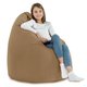 Beige Sitzsack XL Plüsch Wohnzimmer