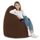 Dunkelbraun Sitzsack XL Plüsch