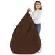 Dunkelbraun Sitzsack XL Plüsch