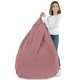 Puderrosa Sitzsack XL Plüsch