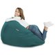 Königsblau Sitzsack XL Plüsch Modern