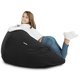 Schwarz Sitzsack XL Plüsch Modern