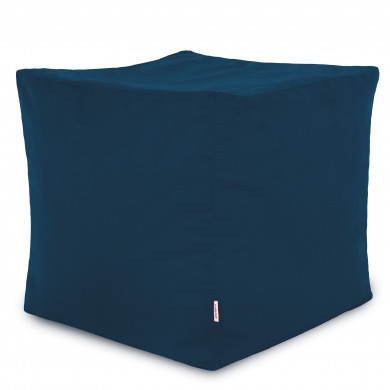 Marineblau Sitzhocker Plüsch Cubo