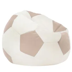 Sessel Sitztzsack Fußball für Kinder - Soft-Velours