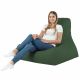 Sitzsack Sessel Bali Kunstleder dunkelgrün