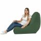 Sitzsack Sessel Bali Kunstleder dunkelgrün