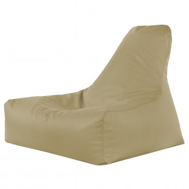 Sitzsack Sessel Bali Kunstleder dunkelbeige