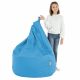 himmelblau Sitzsack XL Kunstleder