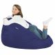 Marineblau Sitzsack XL Kunstleder