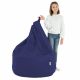 Marineblau Sitzsack XL Kunstleder
