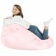 Metallic-Rosa Sitzsack XL Kunstleder