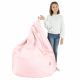 Metallic-Rosa Sitzsack XL Kunstleder