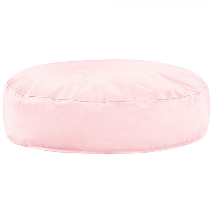 Metallic-Rosa Bodensitzkissen Kunstleder