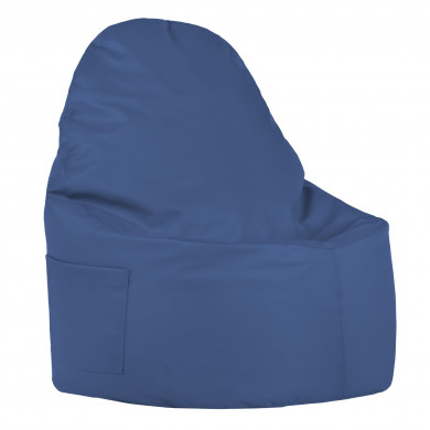 Sitzsack Sessel Porto Kunstleder Blau