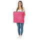 quadratisches Sitzkissen Plüsch rosa
