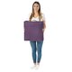 quadratisches Sitzkissen Plüsch violett
