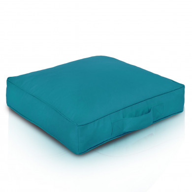 quadratisches Sitzkissen Outdoor blau