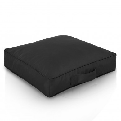 quadratisches Sitzkissen Outdoor schwarz