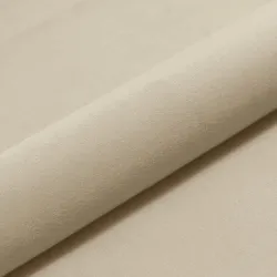 Perlenfarbener Teddy Plüsch Hocker, ideal für Kinderzimmer oder Spielbereiche