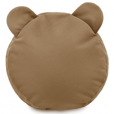 Fußbank Teddy Plüsch Beige