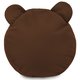 Fußbank Teddy Plüsch Braun